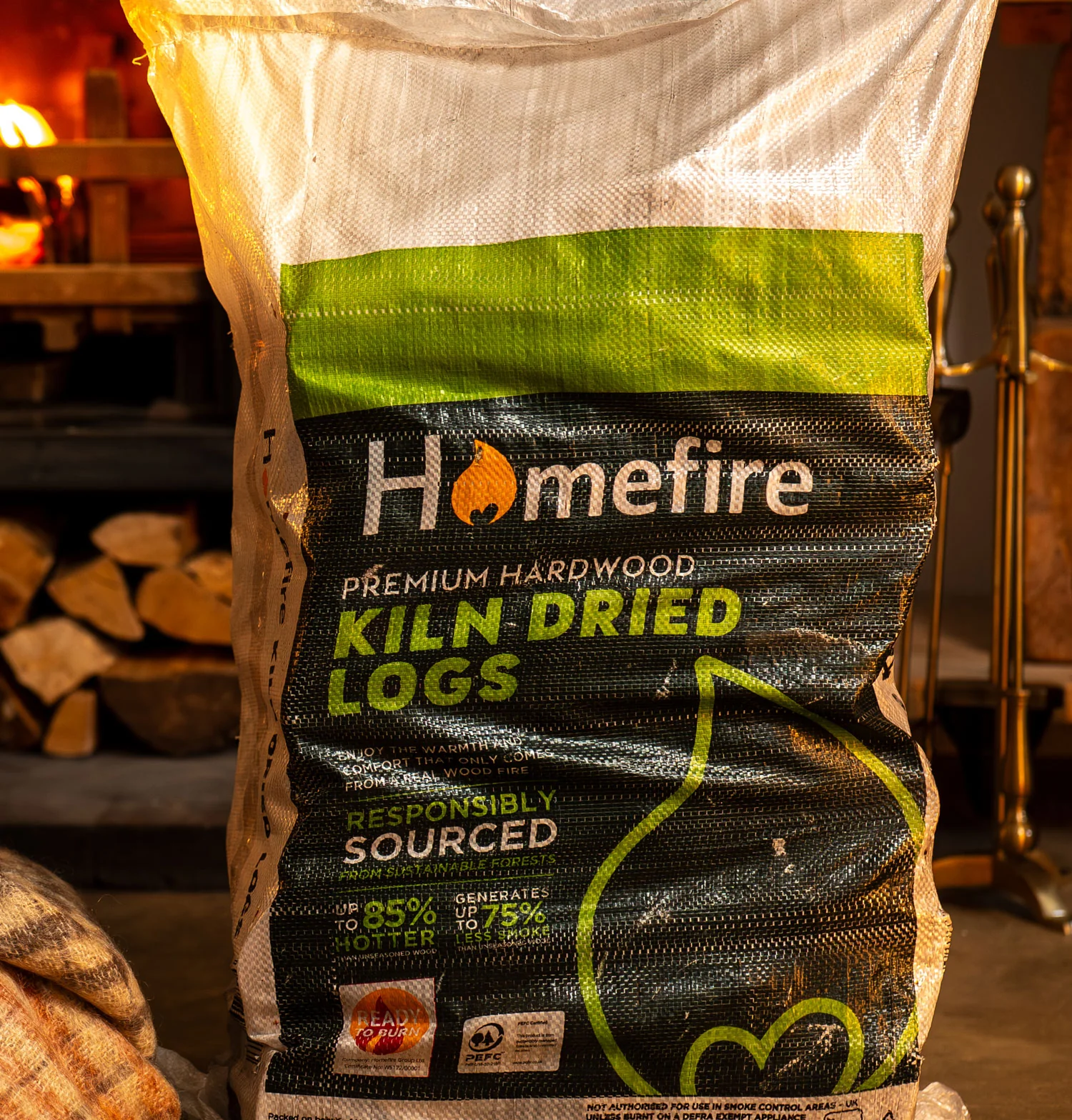 Kiln Dried Logs - 16 Handy Bags Large Crate - Image 3